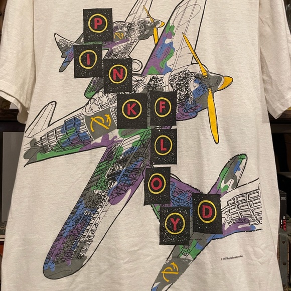 Vntg 1987 Pink Floyd World Tour single stitch t-shirt. Good condition. One Size - Picture 2 of 7
